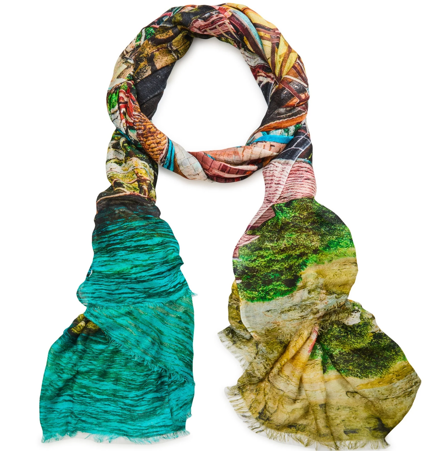 Azure Oasis Luxe Scarf