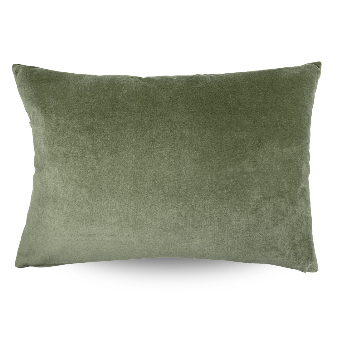 Classic Rect Velvet Cushion - Pistachio