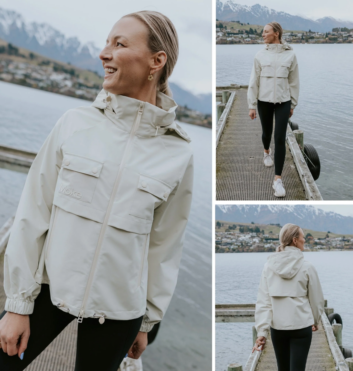 Maggie - Women's Rain Jacket / Cream