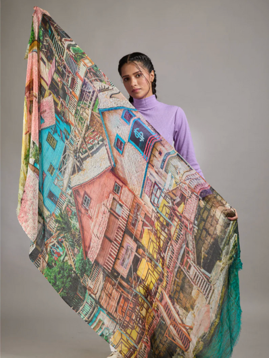 Azure Oasis Luxe Scarf