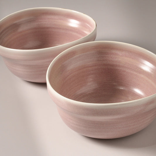 Suiki Large Serving Bowl - Dusty Pink