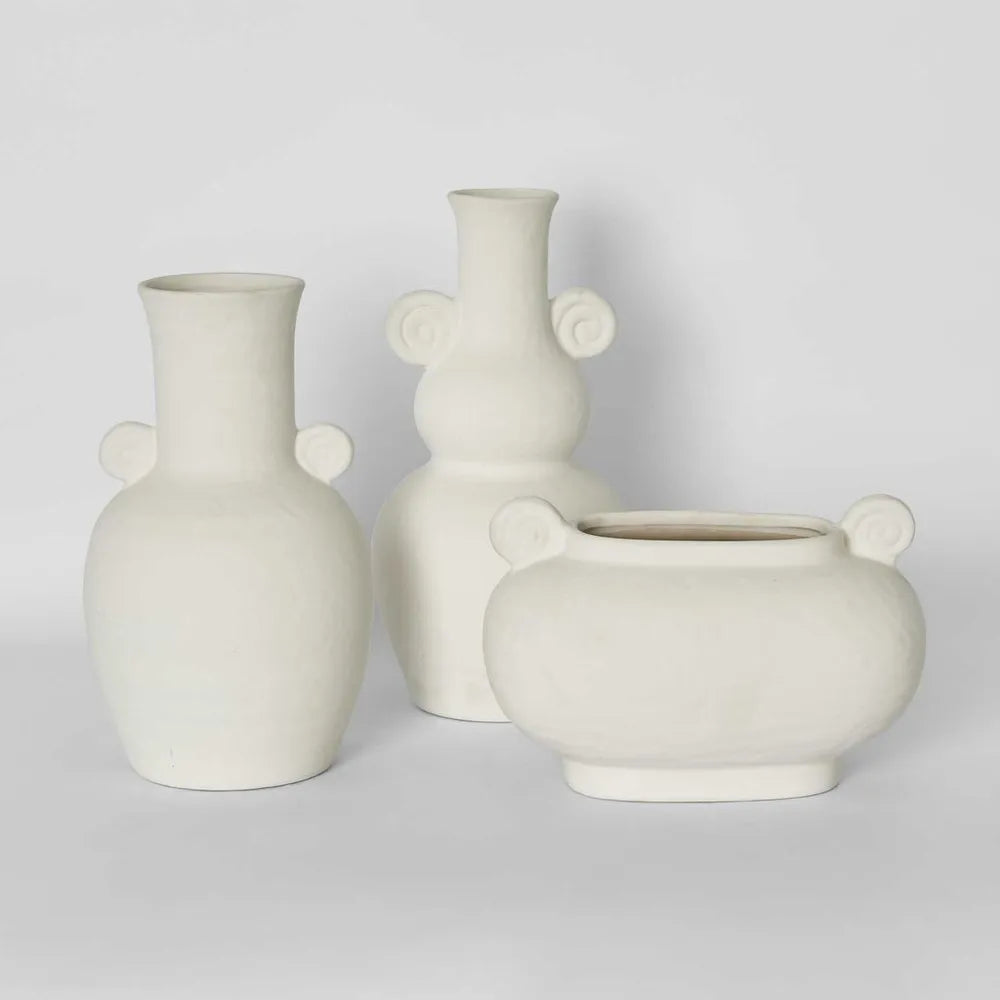 Cleo Vase White Large